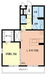 ディアコート湘南 105号室 間取り