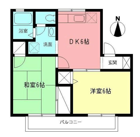 シルフレイ美住Ａ 102号室 間取り