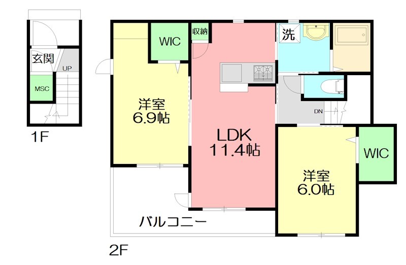 コンフォールK　壱番館 103号室 間取り