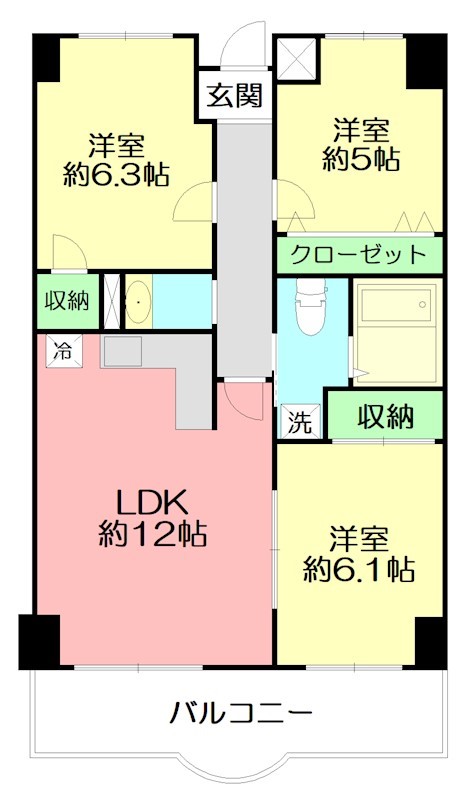リバーサイドヒルズ西富水 間取り