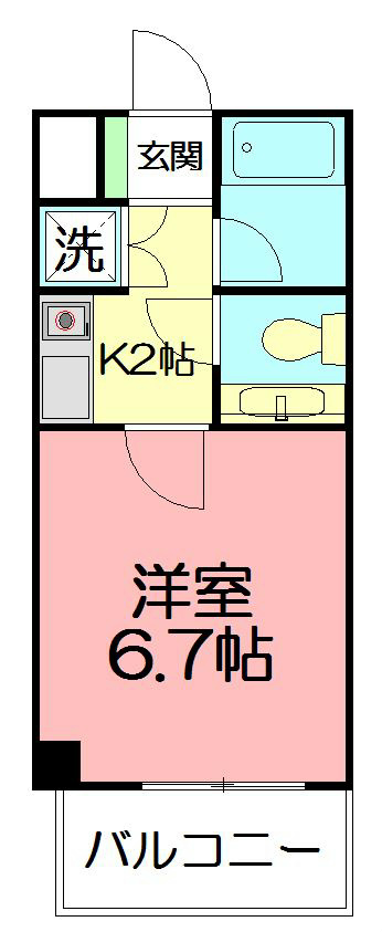 ウエストウィンハイム 702号室 間取り