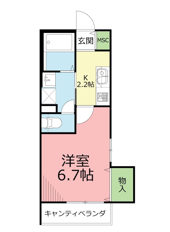 ラ・カンパネラ 201号室 間取り