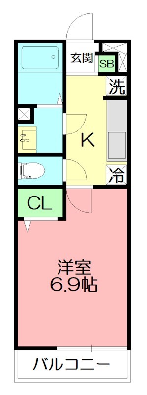 リブリ・SAIRIN　1819  203号室 間取り