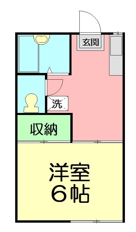 司ハイツ 1-A号室 間取り