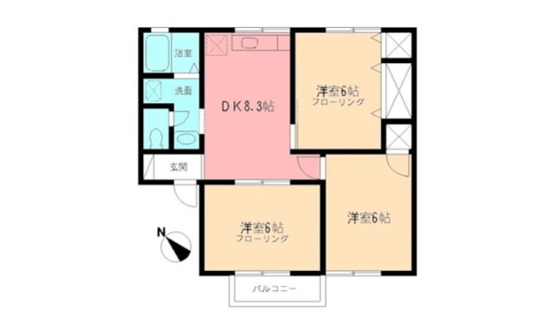 ハイツスイーダT 202号室 間取り