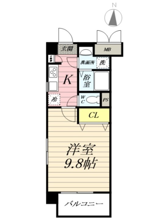グランシャリオ鵠沼 108号室 間取り