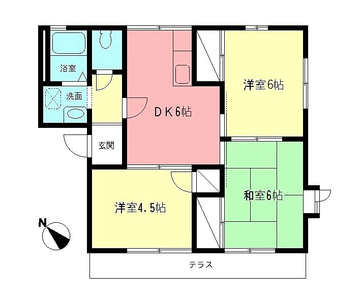 メゾン中村Ａ 102号室 間取り