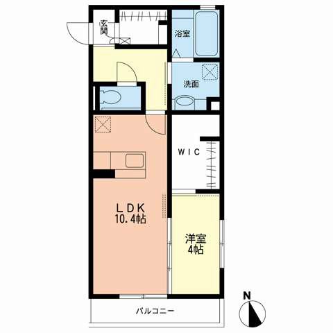 フレシール 201号室 間取り