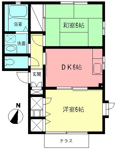 ネオフォンテーヌⅠ 102号室 間取り