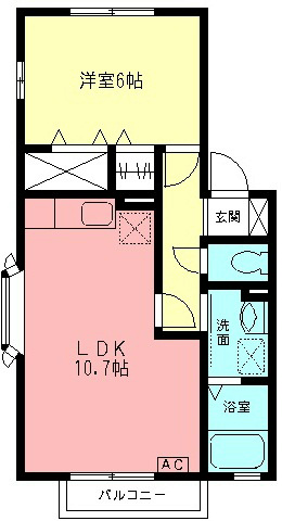 ソレイユＭ’s Ⅱ 202号室 間取り