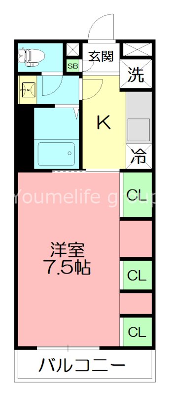 リブリ・ライヴ湘南 201号室 間取り