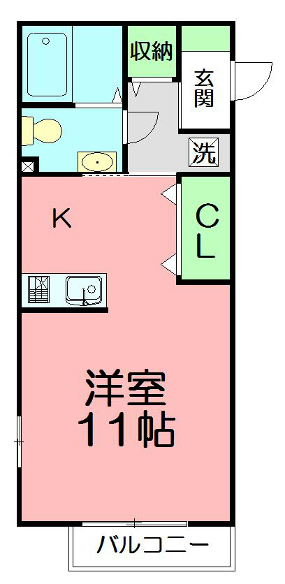 アイパレス 202号室 間取り