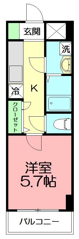 レガーロ平塚 104号室 間取り