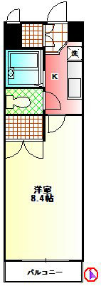 エクセルI 203号室 間取り