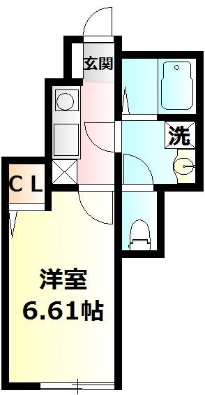 クラウンハイツ　Ⅰ 107号室 間取り