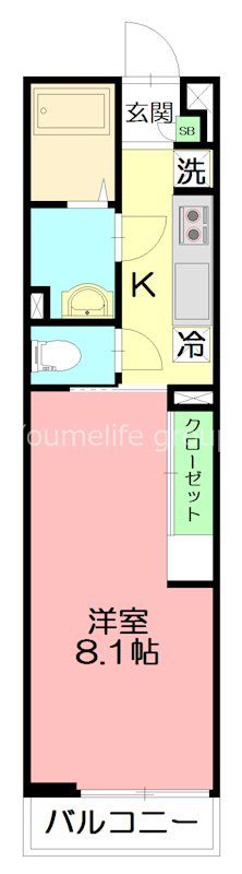 リブリ・ポピー 305号室 間取り