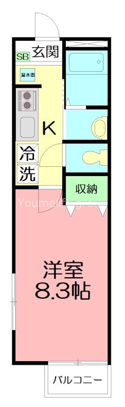 ハウスＥ 106号室 間取り