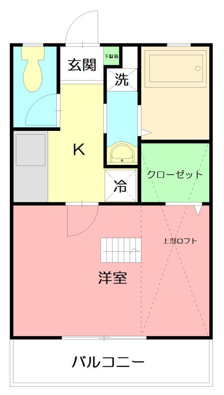 Ansty湘南 202号室 間取り