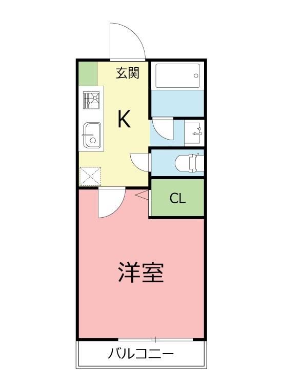 Ｙ’ｓクレスト材木座 103号室 間取り