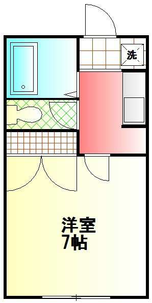 東海大ハイムＩ  201号室 間取り