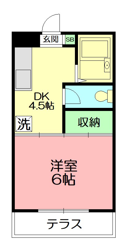 エリール岩崎 203号室 間取り