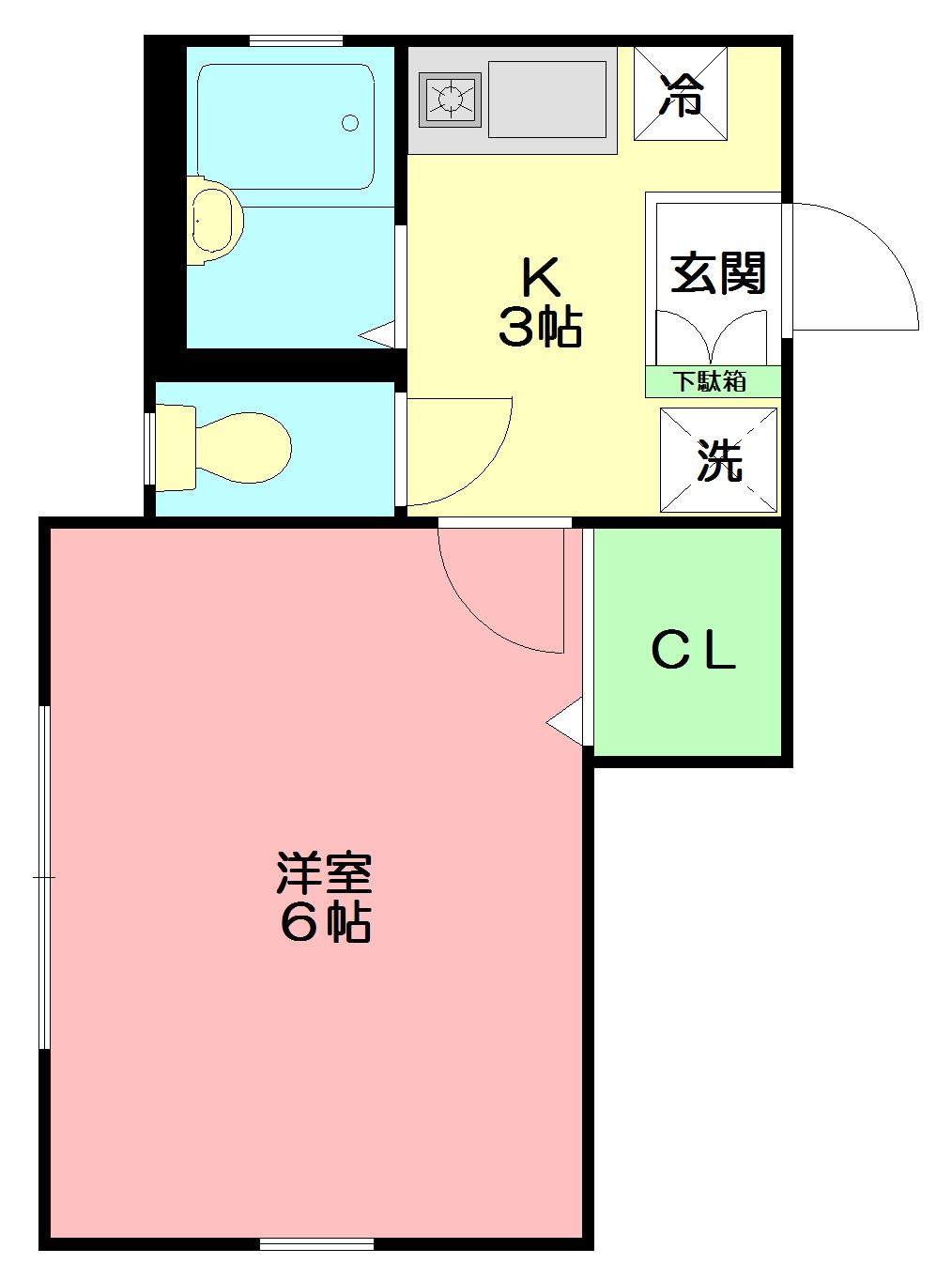 Lumius戸塚 103号室 間取り