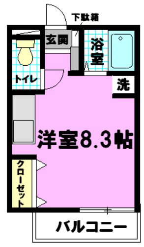 Vivace湘南(ビバーチェ湘南) 302号室 間取り
