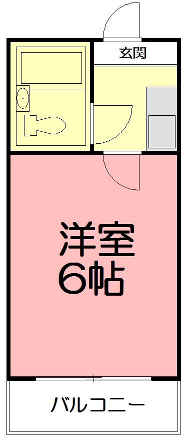 レジデンスカープ厚木 303号室 間取り