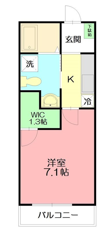 Blue grande 106号室 間取り