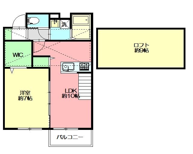 Aube鎌倉 202号室 間取り