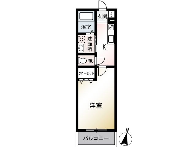 モアナ茅ヶ崎 102号室 間取り
