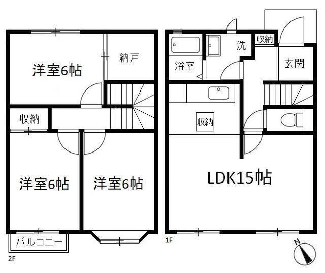 コスモ湘南 102号室 間取り