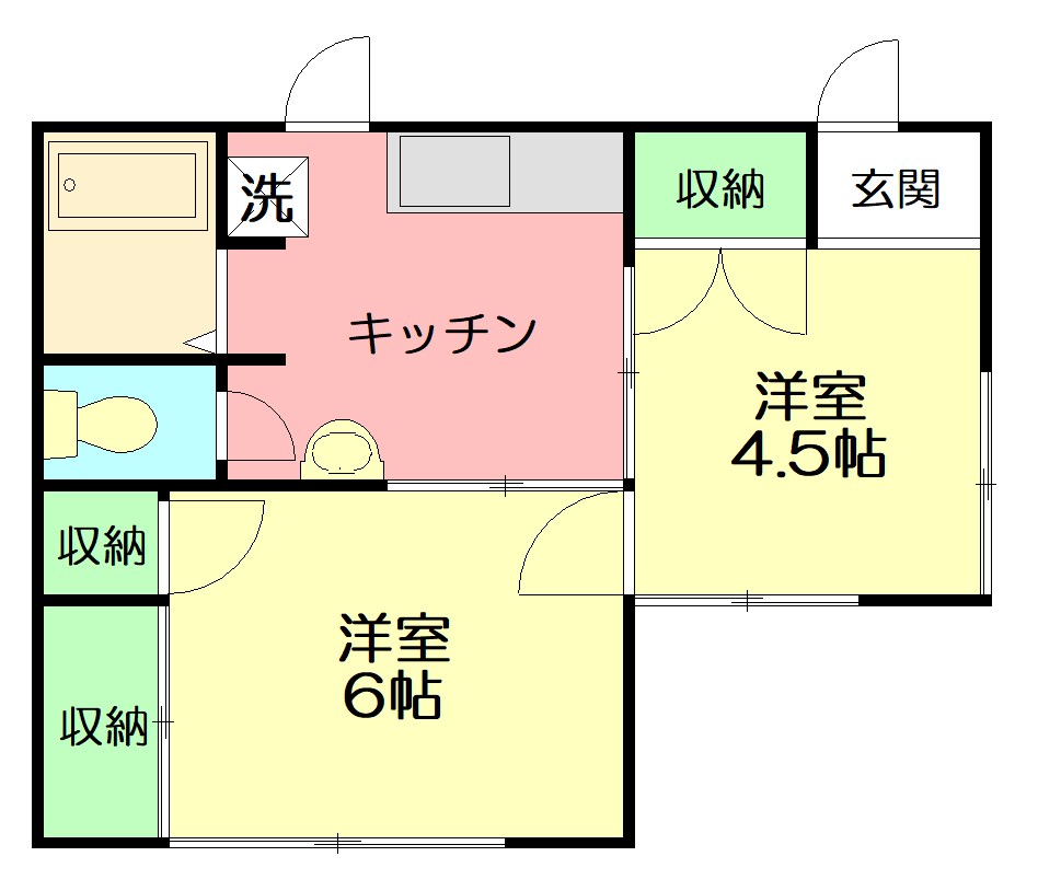 鎌田貸家 間取り