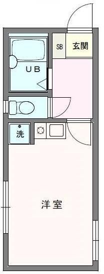 クンストハウス茅ヶ崎館  109号室 間取り