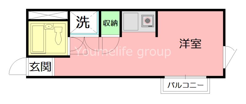 オレンジコート伊勢原 206号室 間取り
