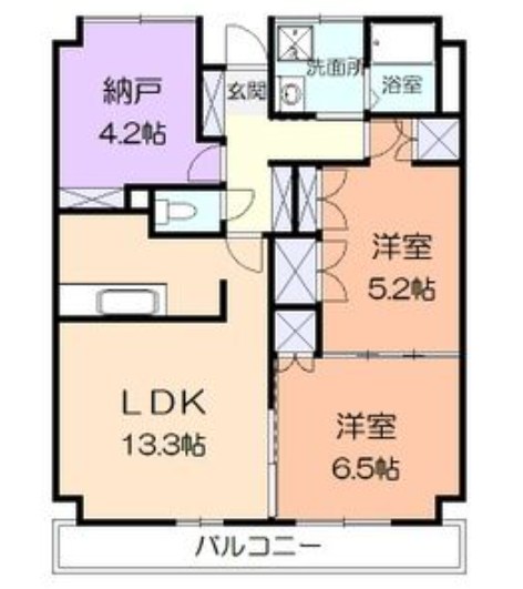 ステラ本厚木 302号室 間取り