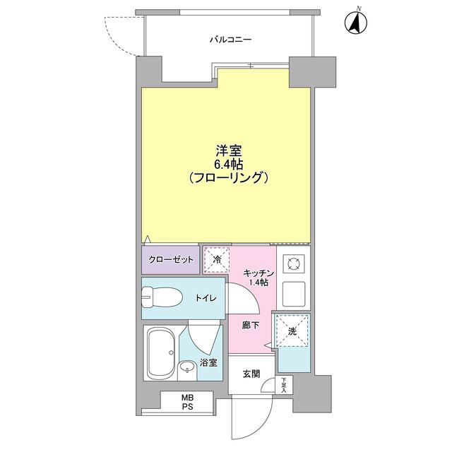 Terra湘南台 507号室 間取り