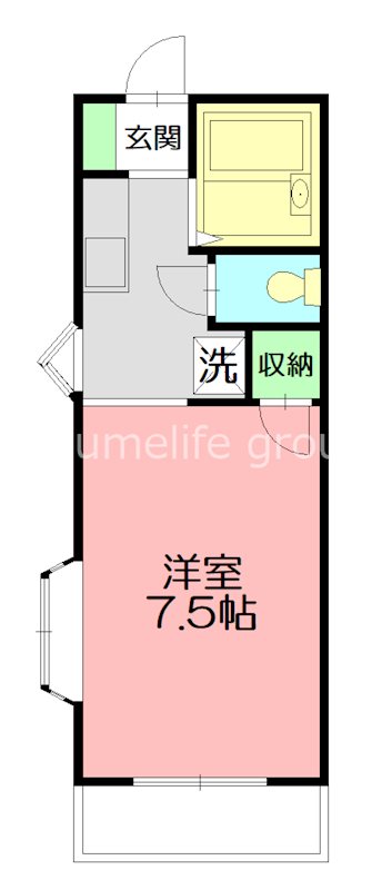 アマンヴィラ鎌倉 1-Ｅ号室 間取り
