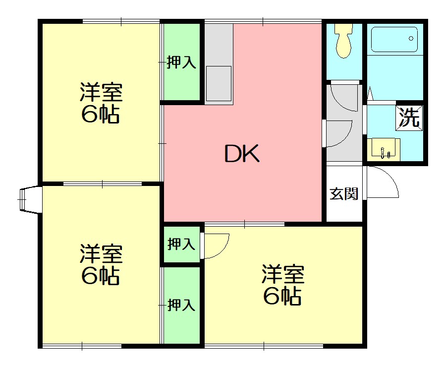 アーバンヒル 101号室 間取り