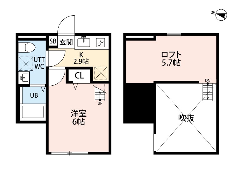 クレスト平塚 103号室 間取り
