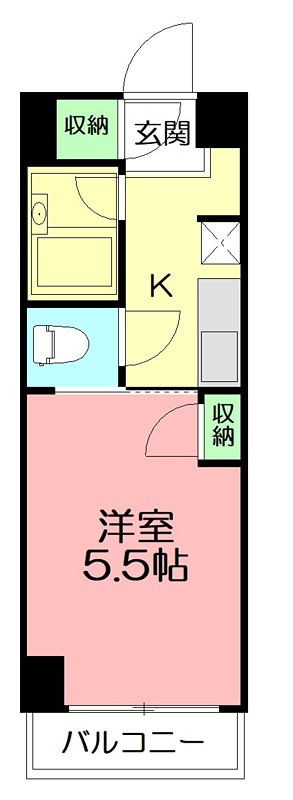 マツキビル 505号室 間取り