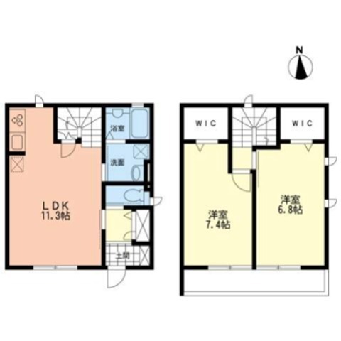 ピーノⅡ 103号室 間取り