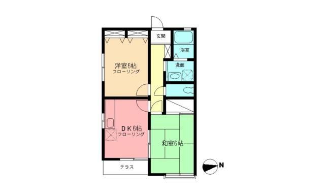 ハイツ天神 102号室 間取り