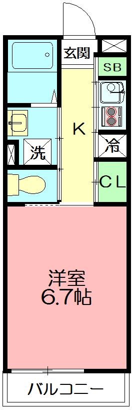 リブリ・ハナミズキZwei 102号室 間取り