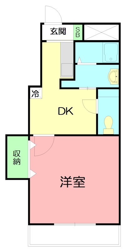 ペイサージュ 205号室 間取り
