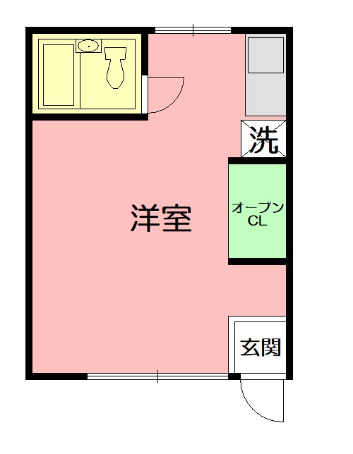 タウンハイツ 102号室 間取り