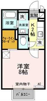 レクエルド 105号室 間取り