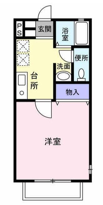 ステュディオ21 203号室 間取り