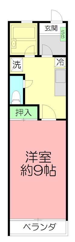 スカイマンション板戸 307号室 間取り