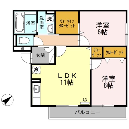 ビラ　ルフト 302号室 間取り